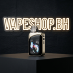 Compact square UWELL Caliburn G4 Pro Koko in desert gold with magnetic GPP pods and e-liquid window for Bahrain SaltNic users.