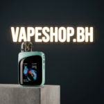 Ergonomic UWELL Caliburn G4 Pro Koko Kit in light green displaying smart touchscreen controls and top-fill pods Bahrain vape.