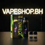 Close view of UWELL Caliburn G4 Pro pod vape showing ergonomic mouthpiece and GPP cartridge, SaltNic device