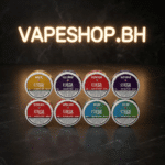 Grand E-Liquids Mega nicotine pouches elegant packaging shot, high-strength Bahrain nicotine pouches