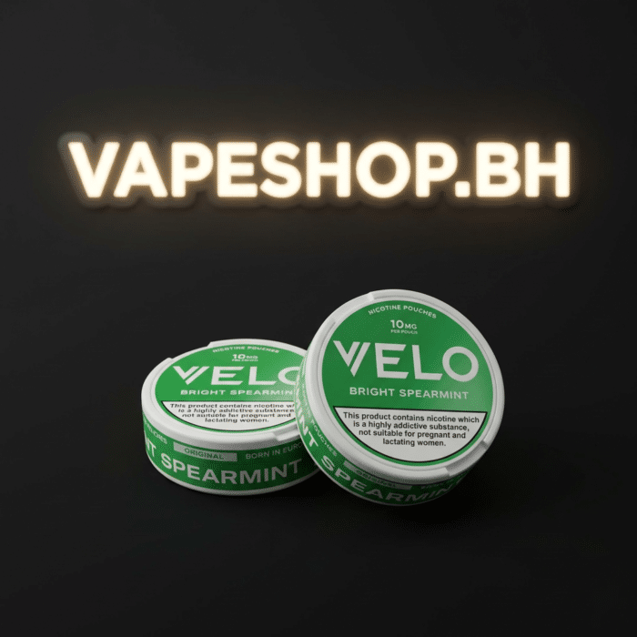 Slim velo nicotine pouches can in citrus chill color, moist synthetic nicotine, ideal for bahrain nicotine users.