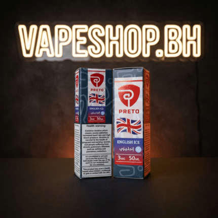 Preto E-Liquids Freebase e-juice in 50ml bottle, sleek design with bold label for smooth vaping in Bahrain.