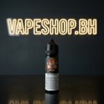 Close-up of Max E-Liquids Freebase from Samsvape in tall bottle with colorful branding for Bahrain shop.