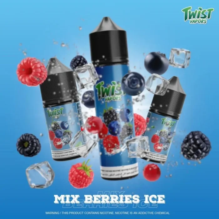 Twist freebase e-liquid bottle front view showing flavor variant and nicotine strength