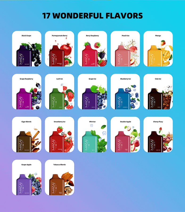 A_06.Png Mazaj link pod disposable vape featured view, sleek translucent design with colorful bottom led light, 8500 puffs pod for bahrain vapers