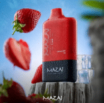 Mazaj Link Pod 8500 puffs gallery angle, ergonomic shape with Type-C port, super-large 16ml e-liquid capacity disposable pod Bahrain