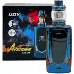 IJOY Avenger270 Kit vaporizer in striking blue and orange colors, angled design with OLED screen and large fire button for Bahrain vapers