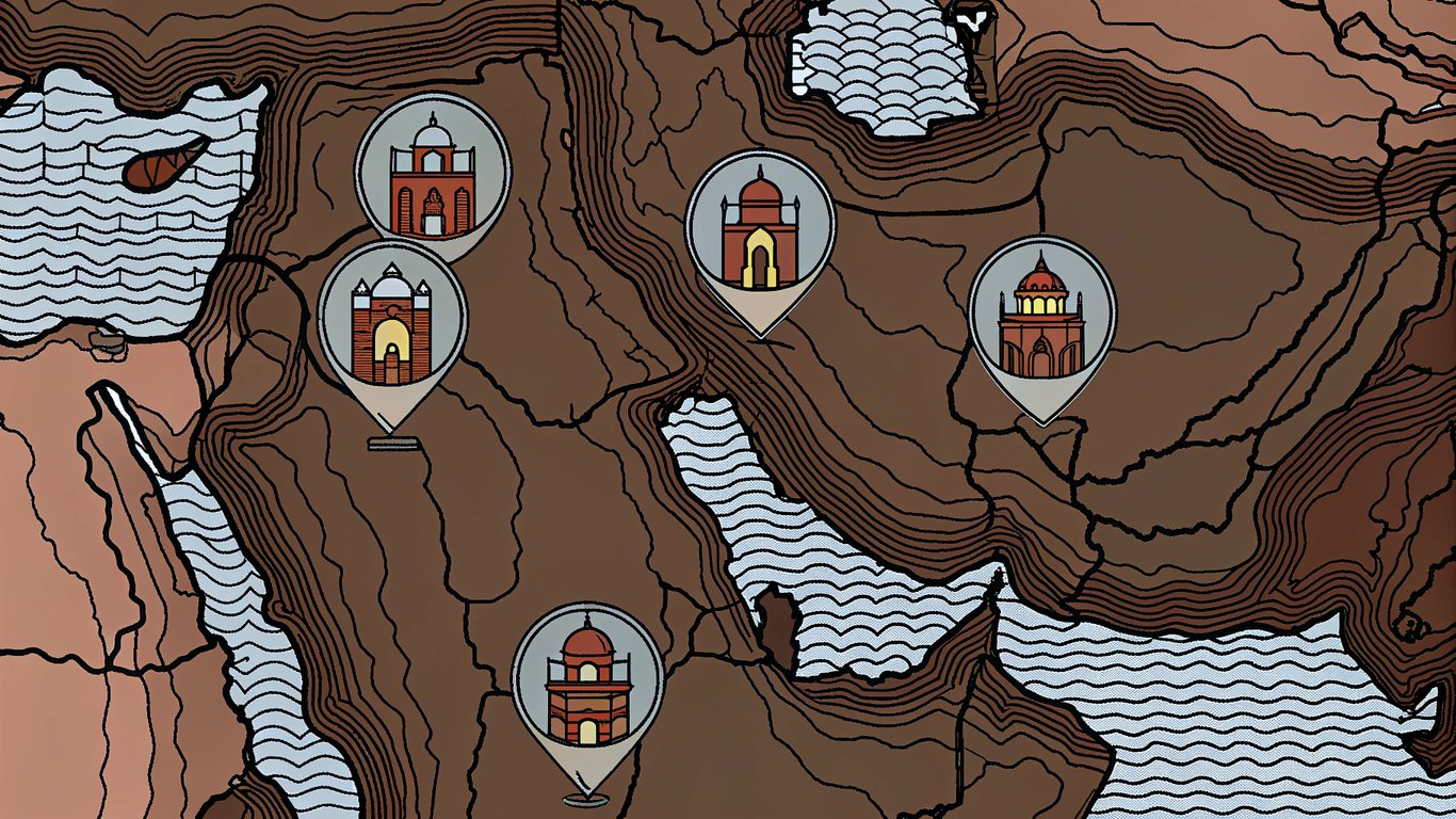 Map of bahrain with vape shop locations, representing market growth and variety.