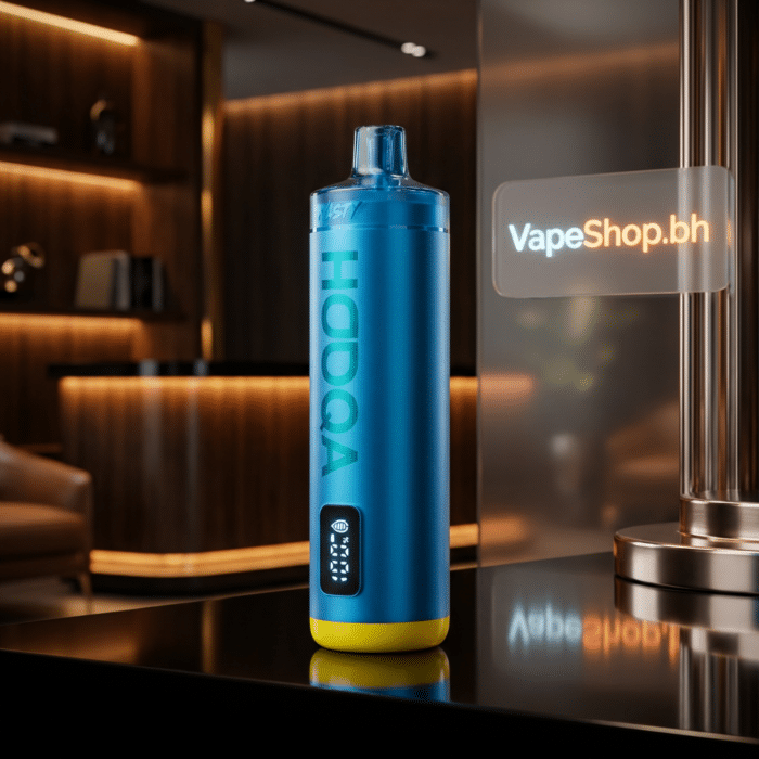 Nasty disposable vape side profile with adjustable airflow slider, colorful hues, bahrain shop.