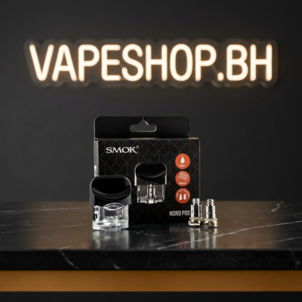 SMOK Nord pod system with 3mL capacity and mesh coils for nicotine salt vaping
