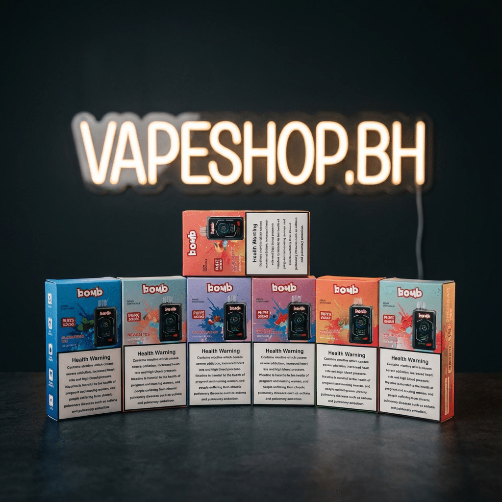 3820804 Sleek bomb x tikobar 20k disposable vape in bahrain, featured long slim design with 20000 puff capacity.