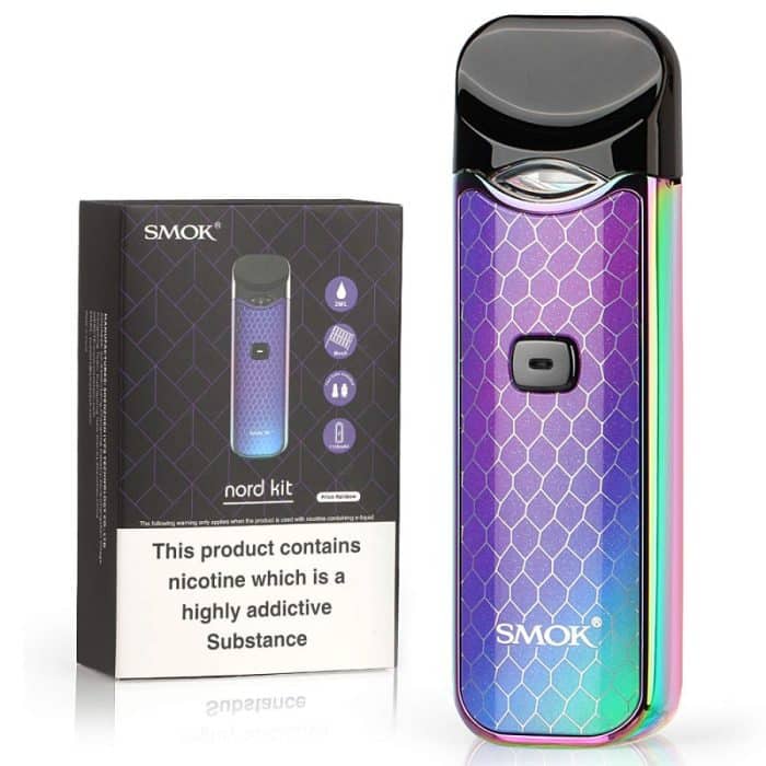Smok nord kit pod system with 1100mah battery and refillable 3ml pod