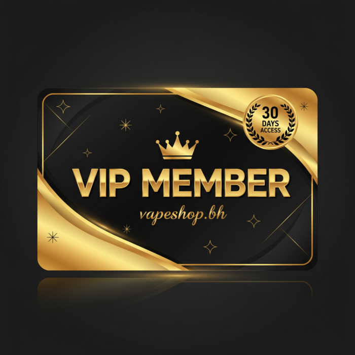 Vape vip membership card for bahrain vapers, premium vape membership perks with exclusive discounts and rewards.