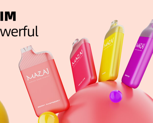 Mazaj Slim سحبة فيب نحيفة ملونة 5500 سحبة في البحرين