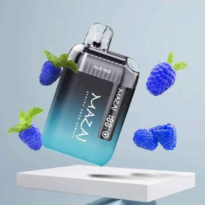 Mazaj infinity x 9000 puff disposable vape with digital display, rechargeable battery, sleek design for bahrain vapers.