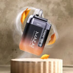 Mazaj Infinity X disposable vape in vibrant colors, 9000 puffs, mesh coil, adjustable airflow visible on high-res image.