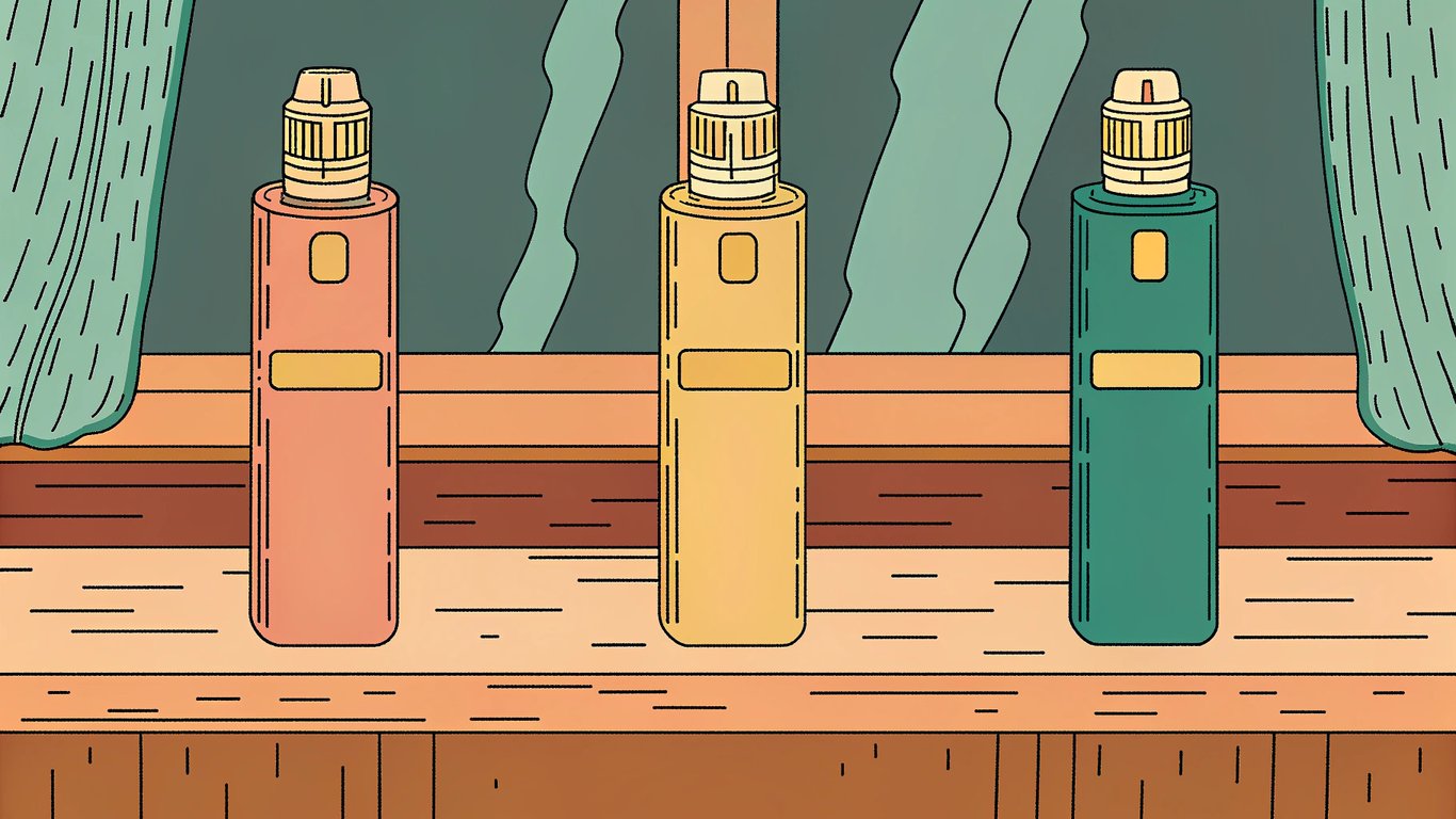 Three disposable vapes of different sizes, representing varying puff counts and longevity for light, moderate, and heavy users.