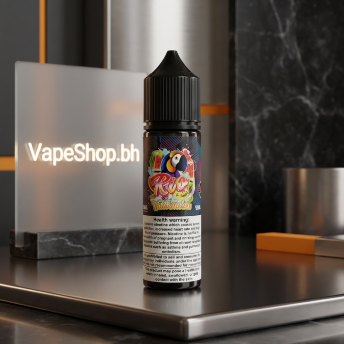 Sleek rio freebase e-liquid packaging, high-quality e-juice for smooth vaping.