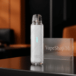 Angled shot of **Caliburn G5 Lite** pod device highlighting textured shell, constant voltage output, Bahrain e-cig.