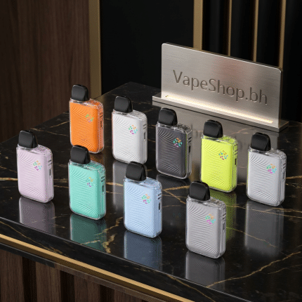 Caliburn G5 Lite KOKO salt nic vape kit in frosted shell with 1600mAh battery and breathing light, compact Bahrain pod device