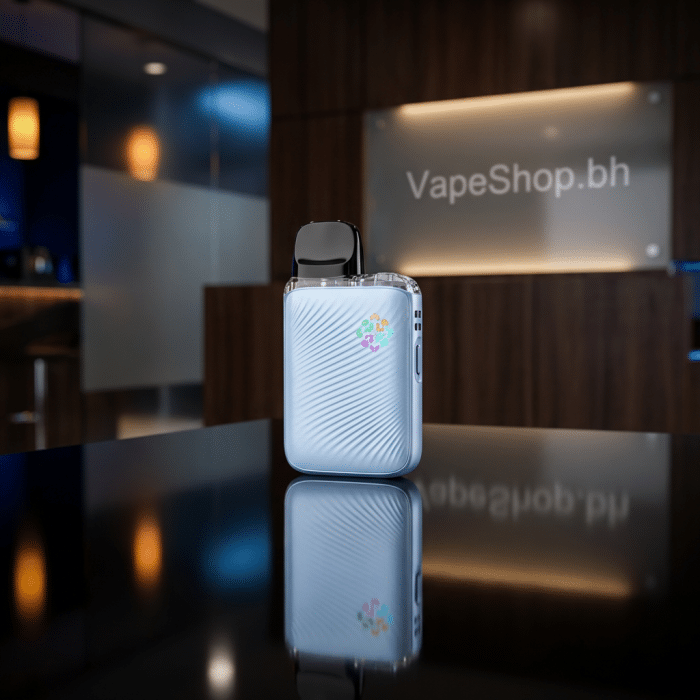 Caliburn g5 lite koko saltnic device displaying battery indicator lights, stylish compact design with pro-focs tech, bahrain vape