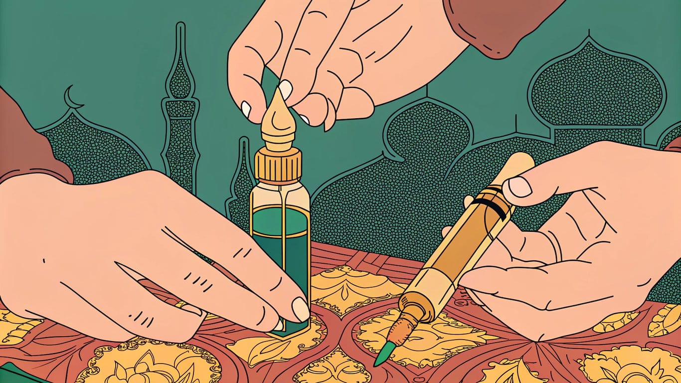 Illustration of hands crafting a vape product, emphasizing regional design and cultural understanding.