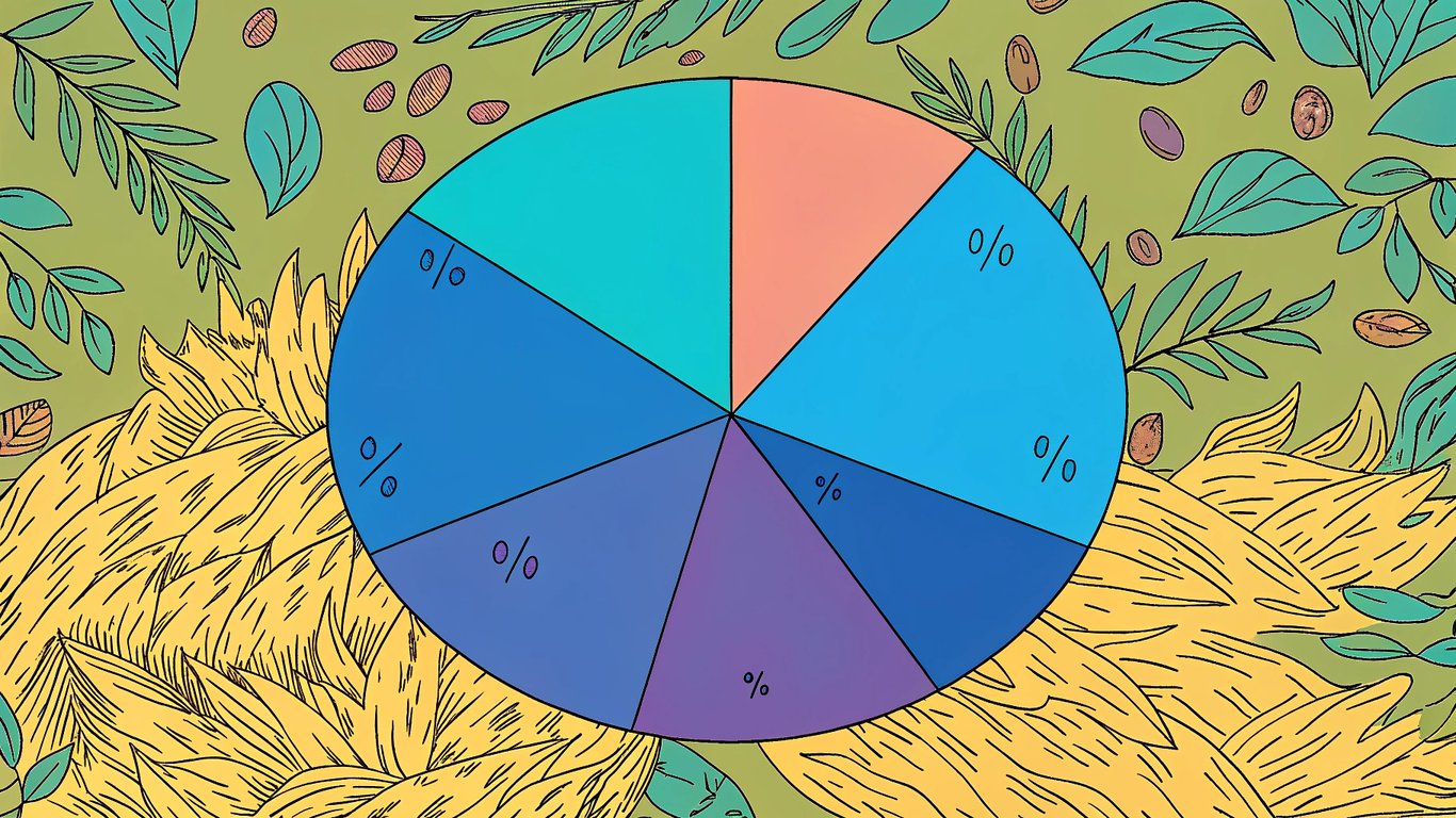 A pie chart illustrating the 60-30-10 rule for flavor mixing, showing dominant, supporting, and accent flavor proportions.