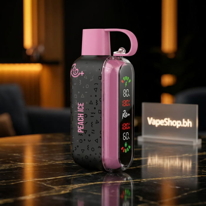 Sleek rio disposable vape, pocket-sized mtl device with organic cotton wick, bold 50mg nicotine salt e-liquid, bahrain vape.