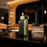 Rio Disposable Vape showing tight airflow mouthpiece, lightweight USB-like design, 1.3ml USA e-liquid pod for smooth MTL.