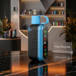 Ultra-compact Rio Disposable Vape in Blueberry flavor label, 460mAh battery, 300 puffs, ideal Bahrain on-the-go vaping.