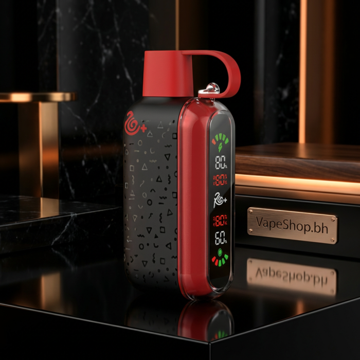 Featured rio disposable vape side view, slim 13mm diameter, ceramic coil, perfect pocket-friendly bahrain disposable.