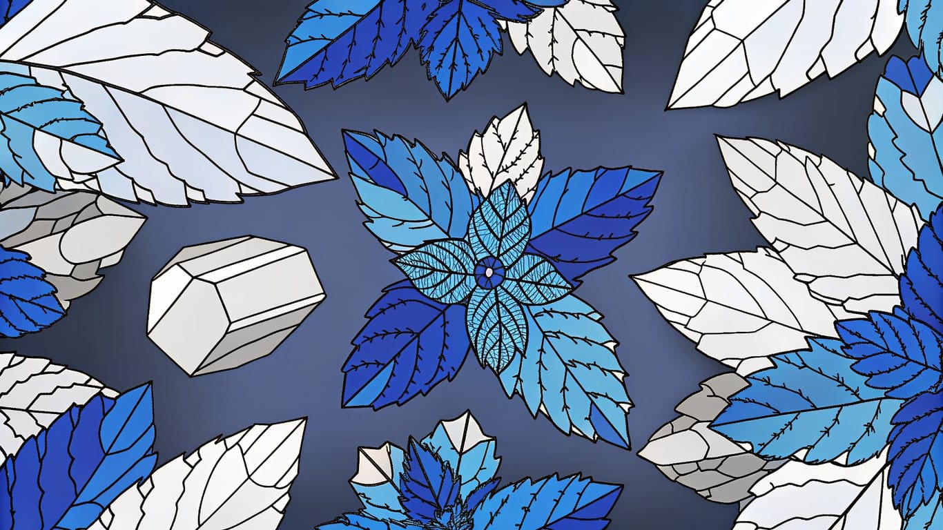 Illustration depicting various mint and menthol profiles, from sharp peppermint to smooth spearmint and intense menthol ice.