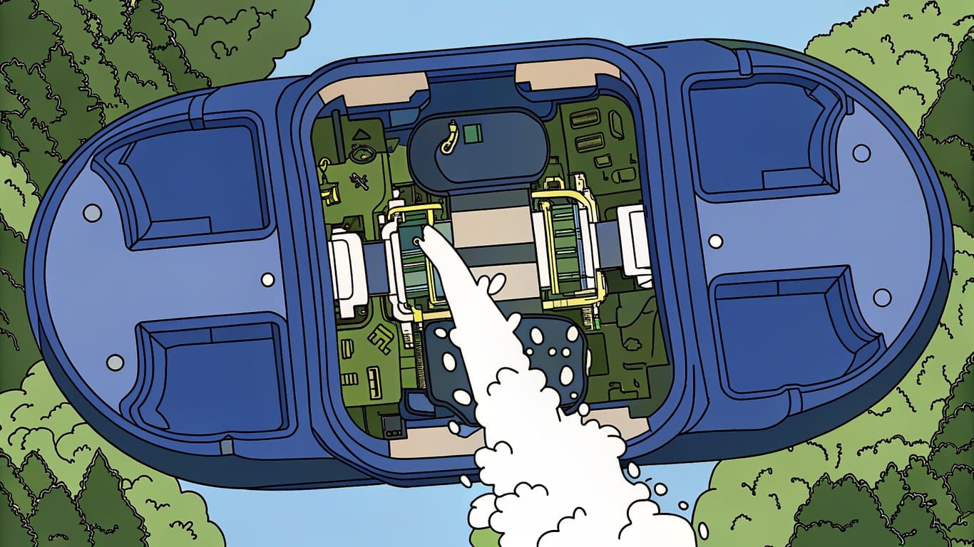 Illustration of common vape refilling mistakes: overfilling and pouring e-liquid into the central airflow tube.