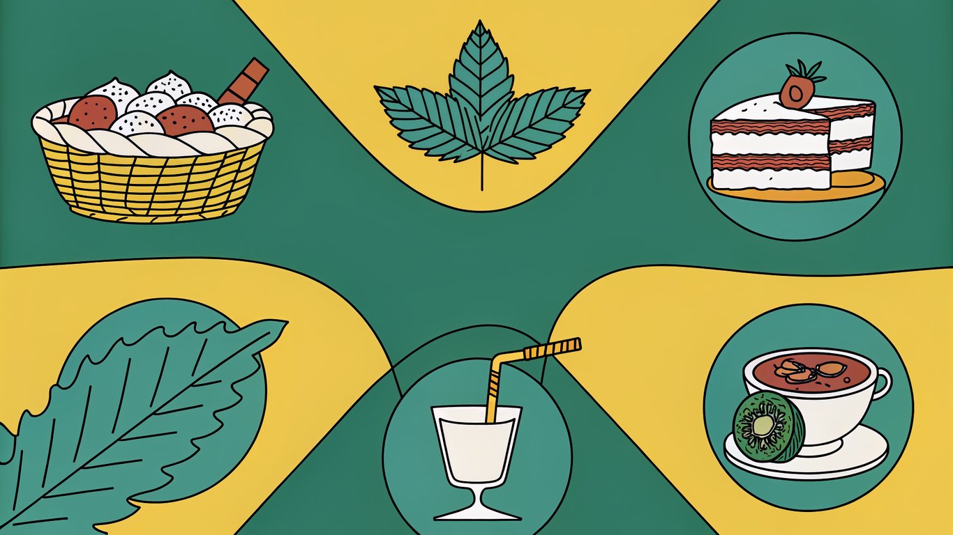 Icons representing various vape flavor categories including fruits, desserts, menthol, tobacco, beverages, and complex blends.