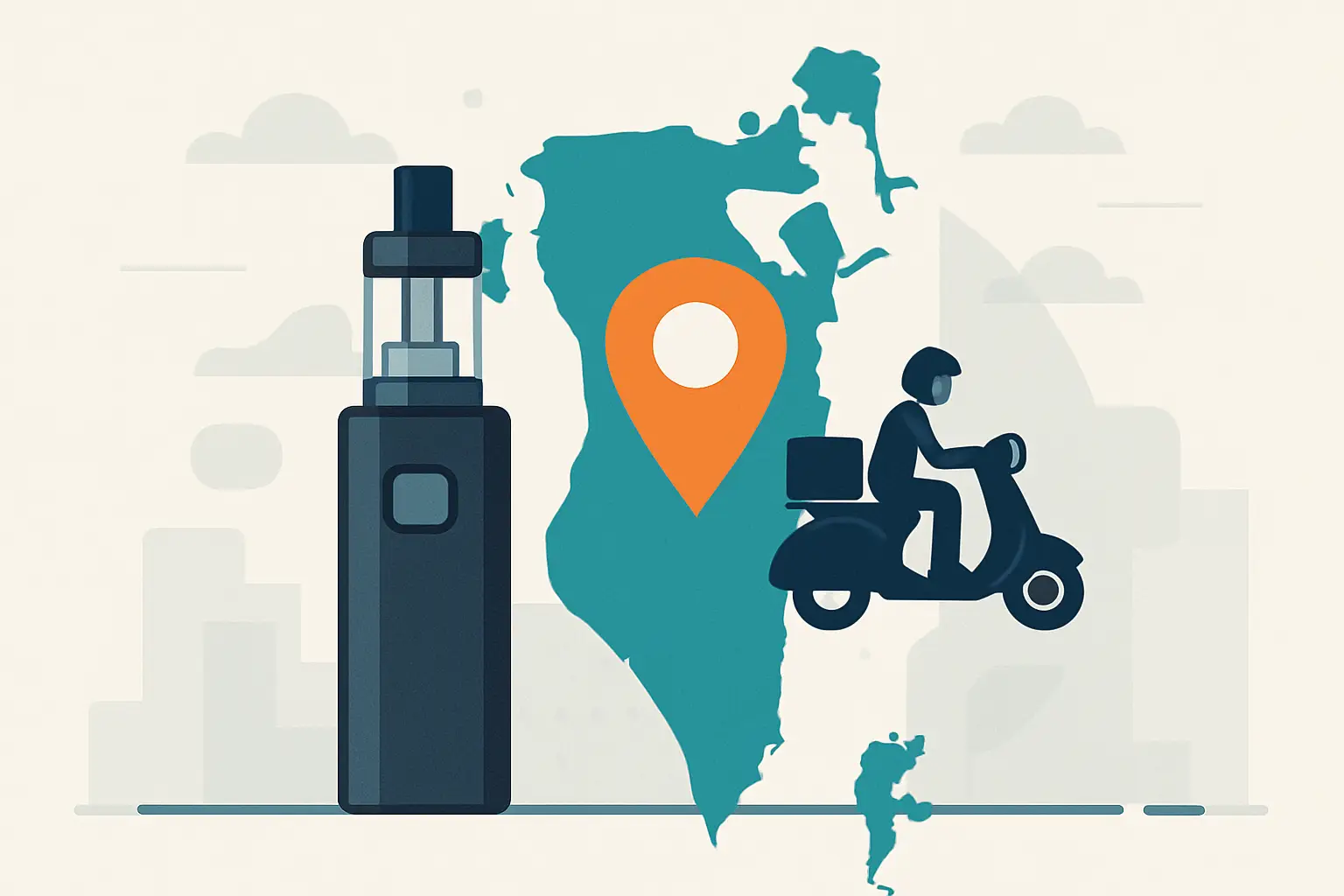 Vape delivery zones in bahrain, explained