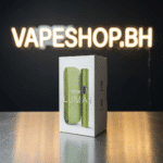 Rose gold IQOS ILUMA i holder showing touch screen interface, FlexPuff technology, compact cigarette alternative in Bahrain.