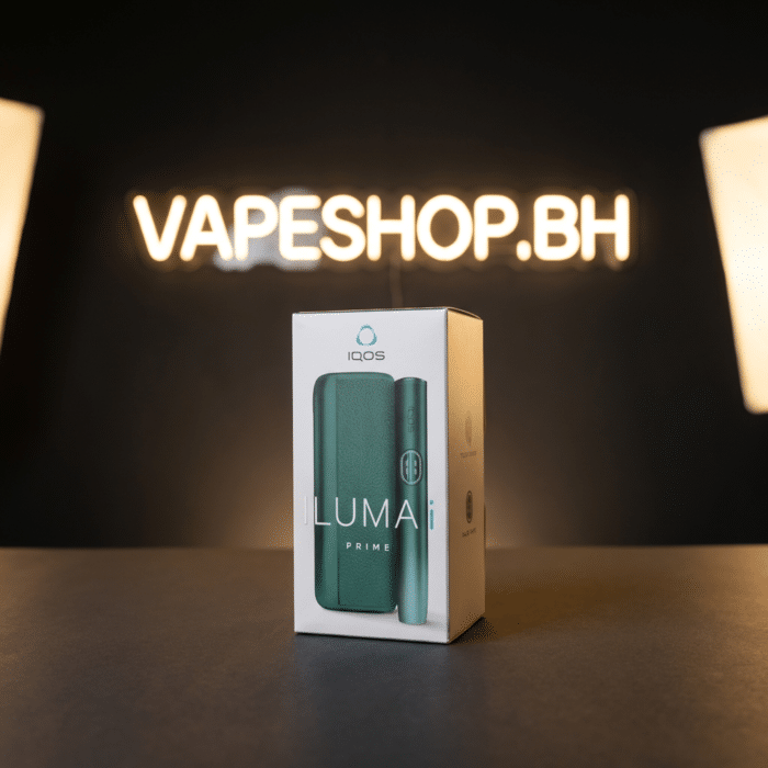 Rose iqos iluma i in matte finish, touch screen displaying status, bladeless tech for bahrain users.