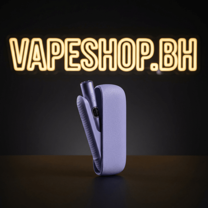 Azure blue iqos iluma i in glossy finish, led battery indicators, lightweight 75g heated cigarette device bahrain.