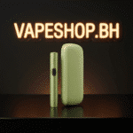 Black IQOS ILUMA i with aluminum heater body, induction heating at 350°C, compact for Bahrain tobacco sessions.