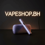 Pebble grey IQOS ILUMA i holder inserted with TEREA stick, auto-start function, ergonomic Bahrain vape alternative.