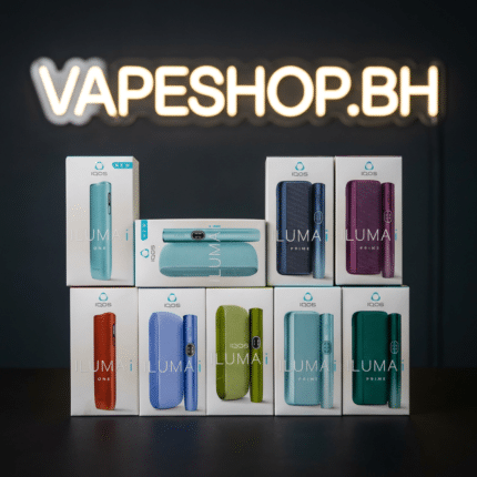 Sleek IQOS ILUMA i heated tobacco device in black matte finish, compact holder with Smartcore induction system for TEREA sticks, Bahrain.