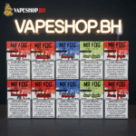 Sleek Mr Fog 10k disposable vape in black with digital screen showing battery and e-liquid levels, Bahrain vape essential.