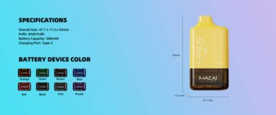 Mazaj Link Device: 8500 Puffs of Consistent Flavor for Bahrain Vapers