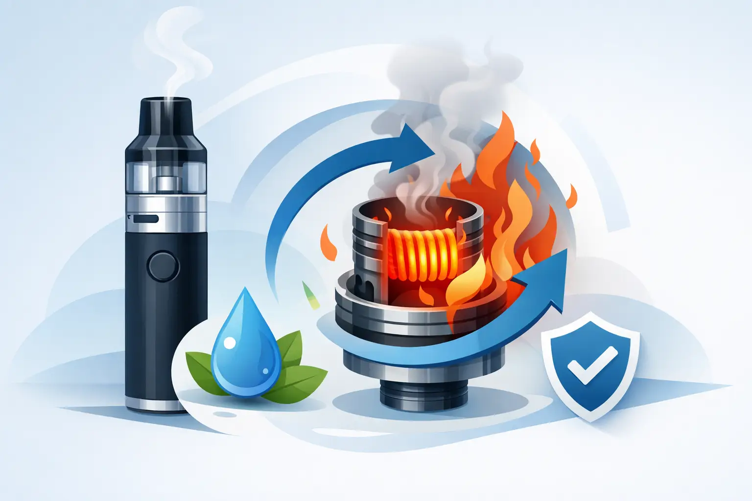 How to stop vape coil burning fast