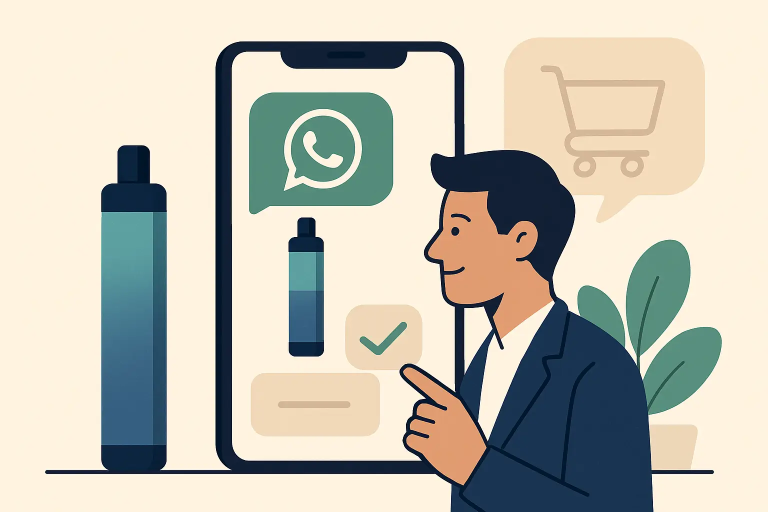 Ordering vapes on whatsapp, done right