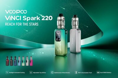 VOOPOO Vinci Spark 220 Kit Review: 220W Power in a 108g Lightweight Mod