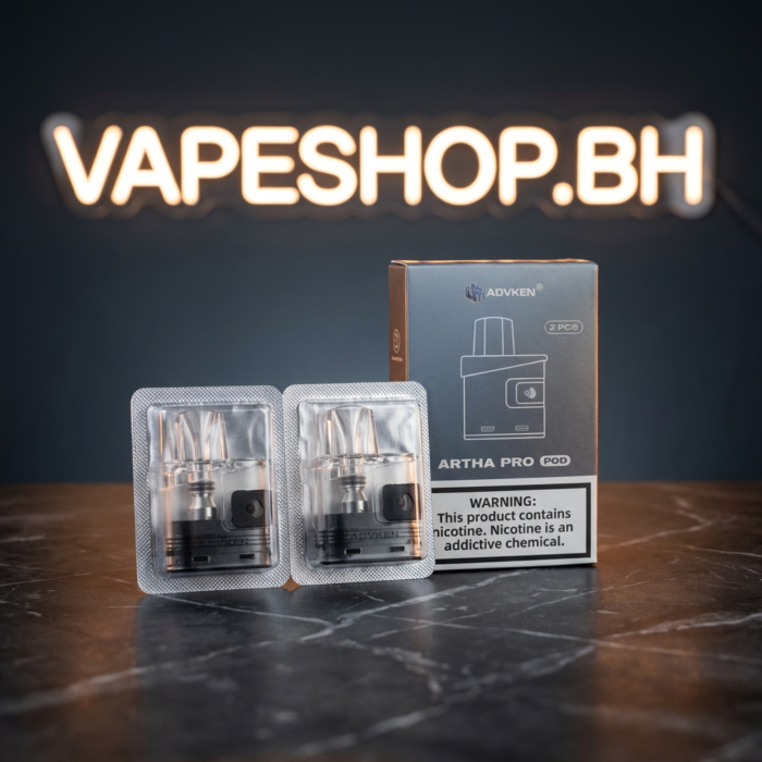 Clear advken artha pro replacement cartridge 0. 8ohm coil, 3. 5ml e-liquid pod for artha pro kit bahrain