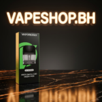 Replacement Vaporesso Xros Pod 1.2Ω viewed from side, highlighting transparent window for Bahrain vape users