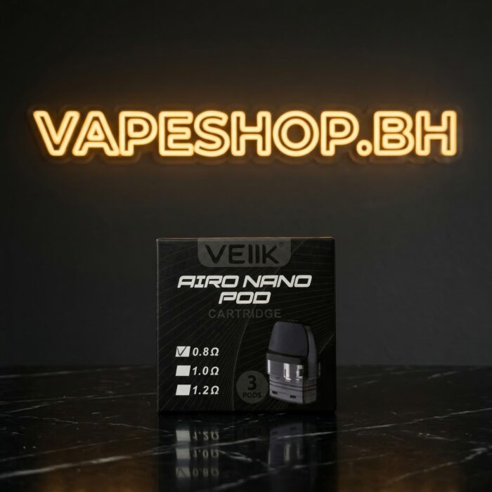 Airo nano pod coils bahrain replacement set, 0. 6ohm mesh option shown in detailed side angle for dtl performance.