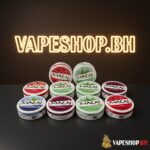 Mazaj Nicotine Pouches tin with sleek black design and flavor label, perfect for Bahrain vapers